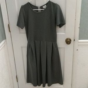 Lularoe Amelia dress in pewter gray size L